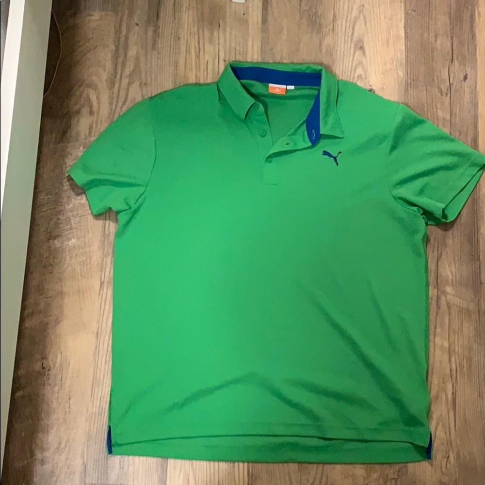 Puma Green Golf Shirt